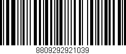 Código de barras (EAN, GTIN, SKU, ISBN): '8809292921039'