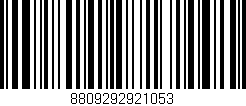 Código de barras (EAN, GTIN, SKU, ISBN): '8809292921053'