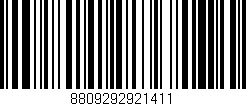 Código de barras (EAN, GTIN, SKU, ISBN): '8809292921411'