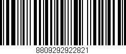 Código de barras (EAN, GTIN, SKU, ISBN): '8809292922821'