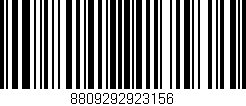 Código de barras (EAN, GTIN, SKU, ISBN): '8809292923156'