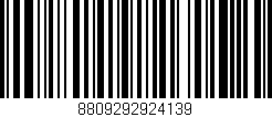 Código de barras (EAN, GTIN, SKU, ISBN): '8809292924139'
