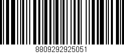 Código de barras (EAN, GTIN, SKU, ISBN): '8809292925051'