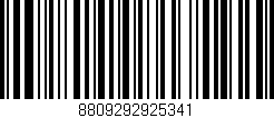 Código de barras (EAN, GTIN, SKU, ISBN): '8809292925341'