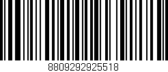 Código de barras (EAN, GTIN, SKU, ISBN): '8809292925518'