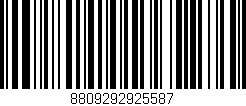 Código de barras (EAN, GTIN, SKU, ISBN): '8809292925587'