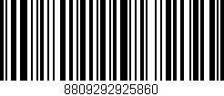 Código de barras (EAN, GTIN, SKU, ISBN): '8809292925860'