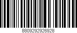 Código de barras (EAN, GTIN, SKU, ISBN): '8809292926928'