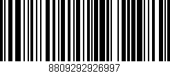 Código de barras (EAN, GTIN, SKU, ISBN): '8809292926997'