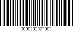 Código de barras (EAN, GTIN, SKU, ISBN): '8809292927383'