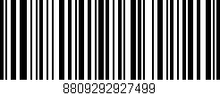 Código de barras (EAN, GTIN, SKU, ISBN): '8809292927499'