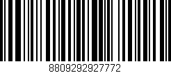 Código de barras (EAN, GTIN, SKU, ISBN): '8809292927772'