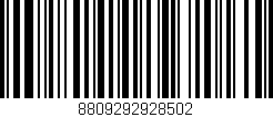 Código de barras (EAN, GTIN, SKU, ISBN): '8809292928502'