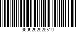 Código de barras (EAN, GTIN, SKU, ISBN): '8809292928519'