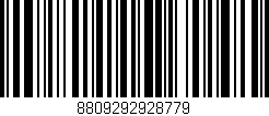 Código de barras (EAN, GTIN, SKU, ISBN): '8809292928779'