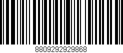 Código de barras (EAN, GTIN, SKU, ISBN): '8809292929868'
