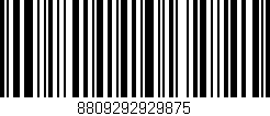 Código de barras (EAN, GTIN, SKU, ISBN): '8809292929875'