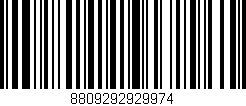 Código de barras (EAN, GTIN, SKU, ISBN): '8809292929974'