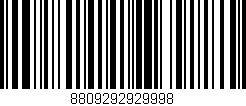 Código de barras (EAN, GTIN, SKU, ISBN): '8809292929998'