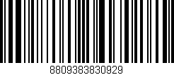 Código de barras (EAN, GTIN, SKU, ISBN): '8809383830929'