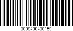 Código de barras (EAN, GTIN, SKU, ISBN): '8809400400159'