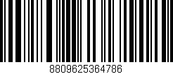 Código de barras (EAN, GTIN, SKU, ISBN): '8809625364786'
