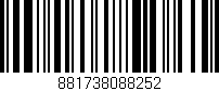 Código de barras (EAN, GTIN, SKU, ISBN): '881738088252'