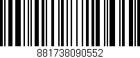 Código de barras (EAN, GTIN, SKU, ISBN): '881738090552'