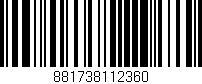 Código de barras (EAN, GTIN, SKU, ISBN): '881738112360'