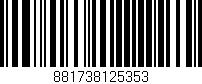 Código de barras (EAN, GTIN, SKU, ISBN): '881738125353'