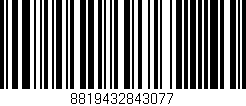 Código de barras (EAN, GTIN, SKU, ISBN): '8819432843077'