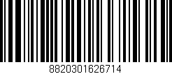 Código de barras (EAN, GTIN, SKU, ISBN): '8820301626714'