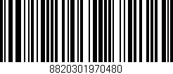 Código de barras (EAN, GTIN, SKU, ISBN): '8820301970480'