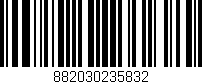 Código de barras (EAN, GTIN, SKU, ISBN): '882030235832'