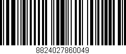 Código de barras (EAN, GTIN, SKU, ISBN): '8824027860049'