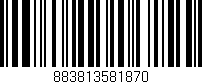 Código de barras (EAN, GTIN, SKU, ISBN): '883813581870'