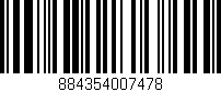 Código de barras (EAN, GTIN, SKU, ISBN): '884354007478'