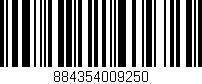 Código de barras (EAN, GTIN, SKU, ISBN): '884354009250'