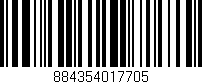 Código de barras (EAN, GTIN, SKU, ISBN): '884354017705'