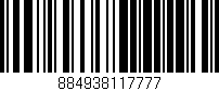 Código de barras (EAN, GTIN, SKU, ISBN): '884938117777'