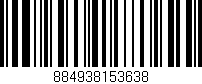 Código de barras (EAN, GTIN, SKU, ISBN): '884938153638'