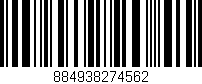 Código de barras (EAN, GTIN, SKU, ISBN): '884938274562'