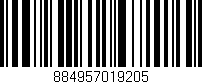 Código de barras (EAN, GTIN, SKU, ISBN): '884957019205'