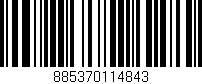 Código de barras (EAN, GTIN, SKU, ISBN): '885370114843'