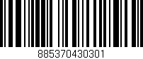 Código de barras (EAN, GTIN, SKU, ISBN): '885370430301'