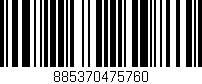 Código de barras (EAN, GTIN, SKU, ISBN): '885370475760'