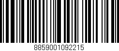 Código de barras (EAN, GTIN, SKU, ISBN): '8859001092215'