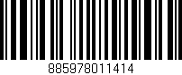 Código de barras (EAN, GTIN, SKU, ISBN): '885978011414'