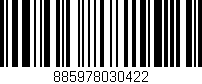 Código de barras (EAN, GTIN, SKU, ISBN): '885978030422'