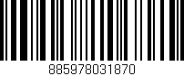 Código de barras (EAN, GTIN, SKU, ISBN): '885978031870'